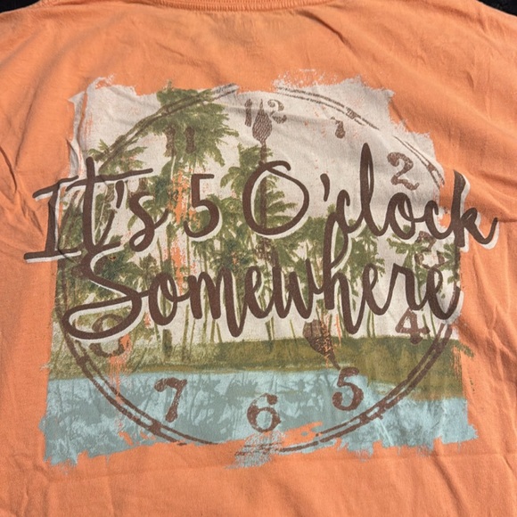 Margaritaville orange T-shirt with a pocket size XXL - Picture 5 of 5